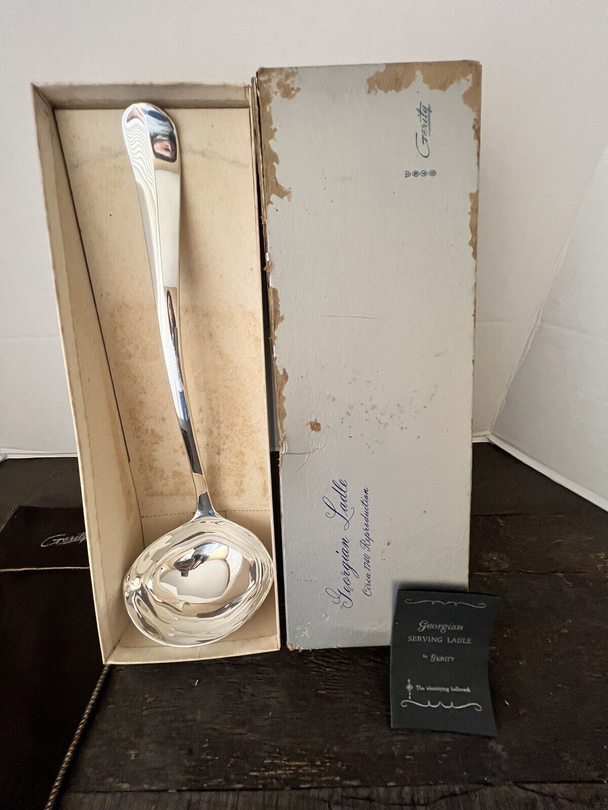 Vintage Georgian Punch Ladle By Gerity Circa 1740 Reproduction