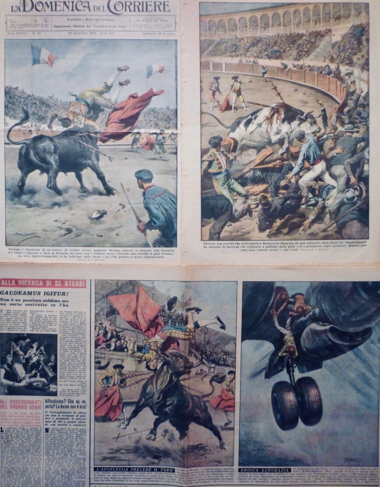 1929 1936 Torero Ortega Bullfight Balancer Dax Zaragoza Mexico 3 Newsboy Antique