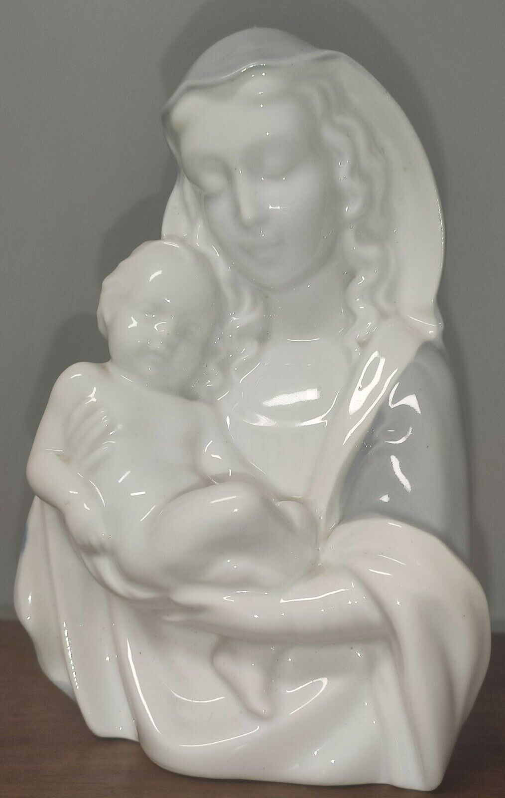 Vtg Erphila Blue & White Madonna/Mary With Baby Jesus 6\