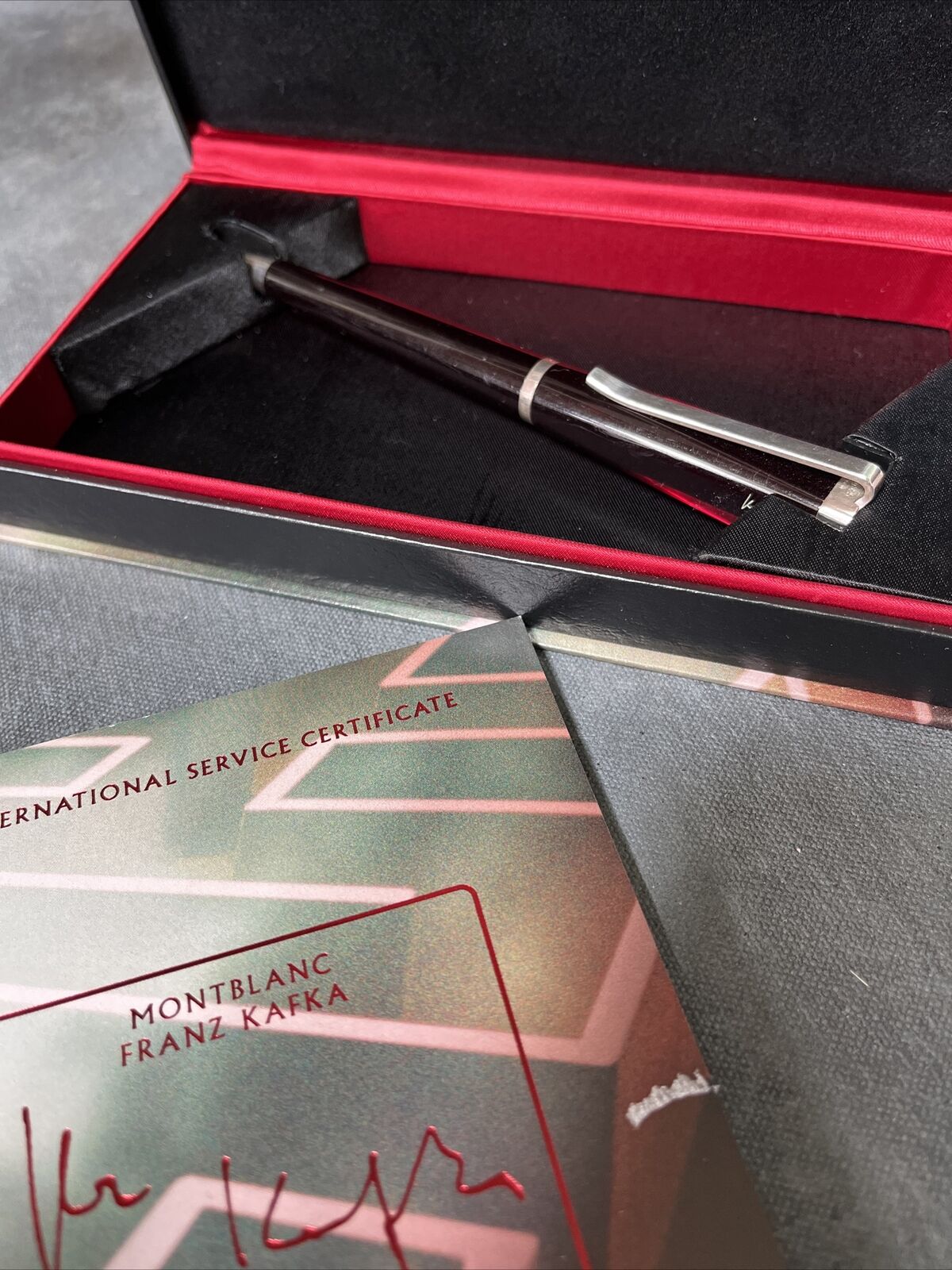 Montblanc Franz Kafka Writers Edition Ballpoin Pen Preowned Original Box