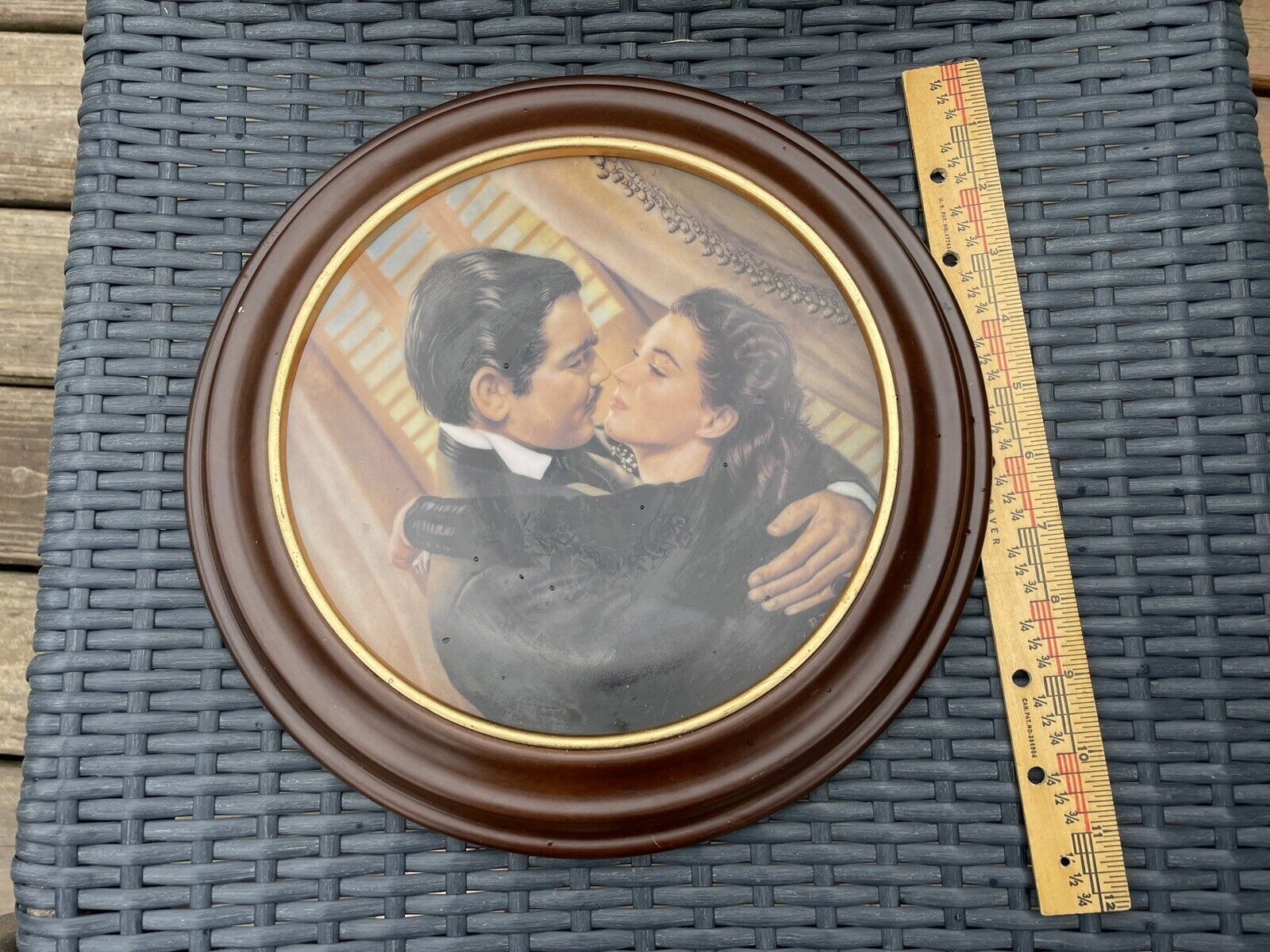 MARRY ME SCARLET pal jennis 1991 GONE WITH THE WIND SERIES NUMBERED PLATE FRAMED