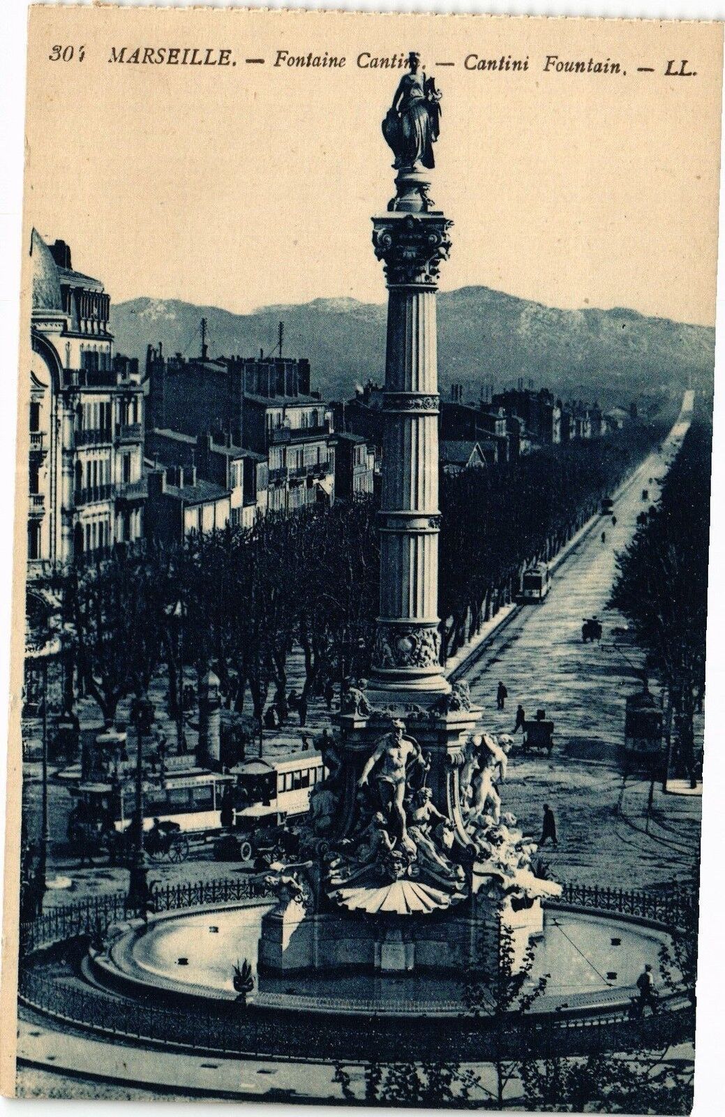 CPA MARSEILLE-Fontaine Cantini (186081)