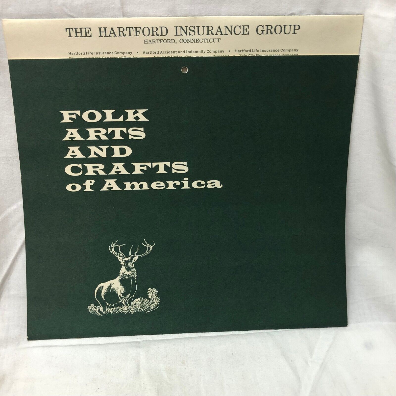 1967 Calendar Folk Arts and Crafts of American Advertising Hartford Insurance