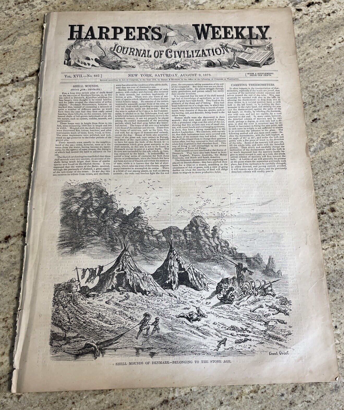 Harper's Weekly August 9, 1873 Niagara Falls, Anthony Trollope - Phineas Redux
