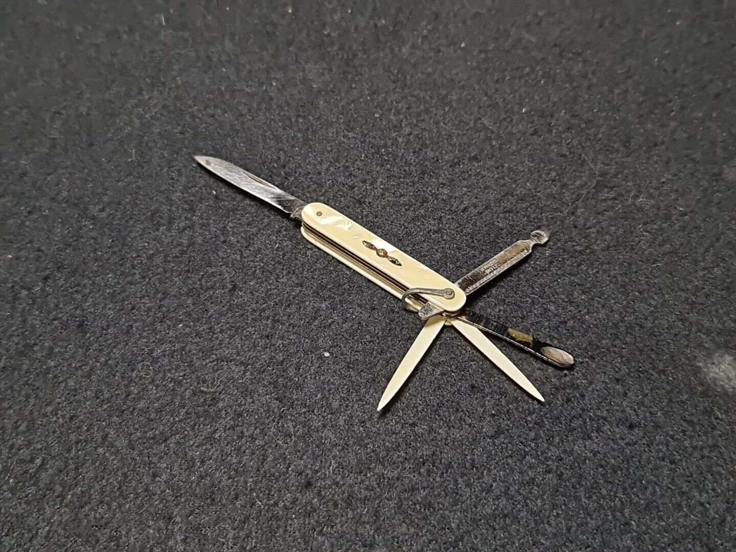 Vintage miniature  manicure folding penknife USSR Slovakia. 70s.