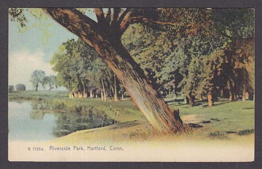 Riverside Park Hartford CT undivided back postcard 1900s