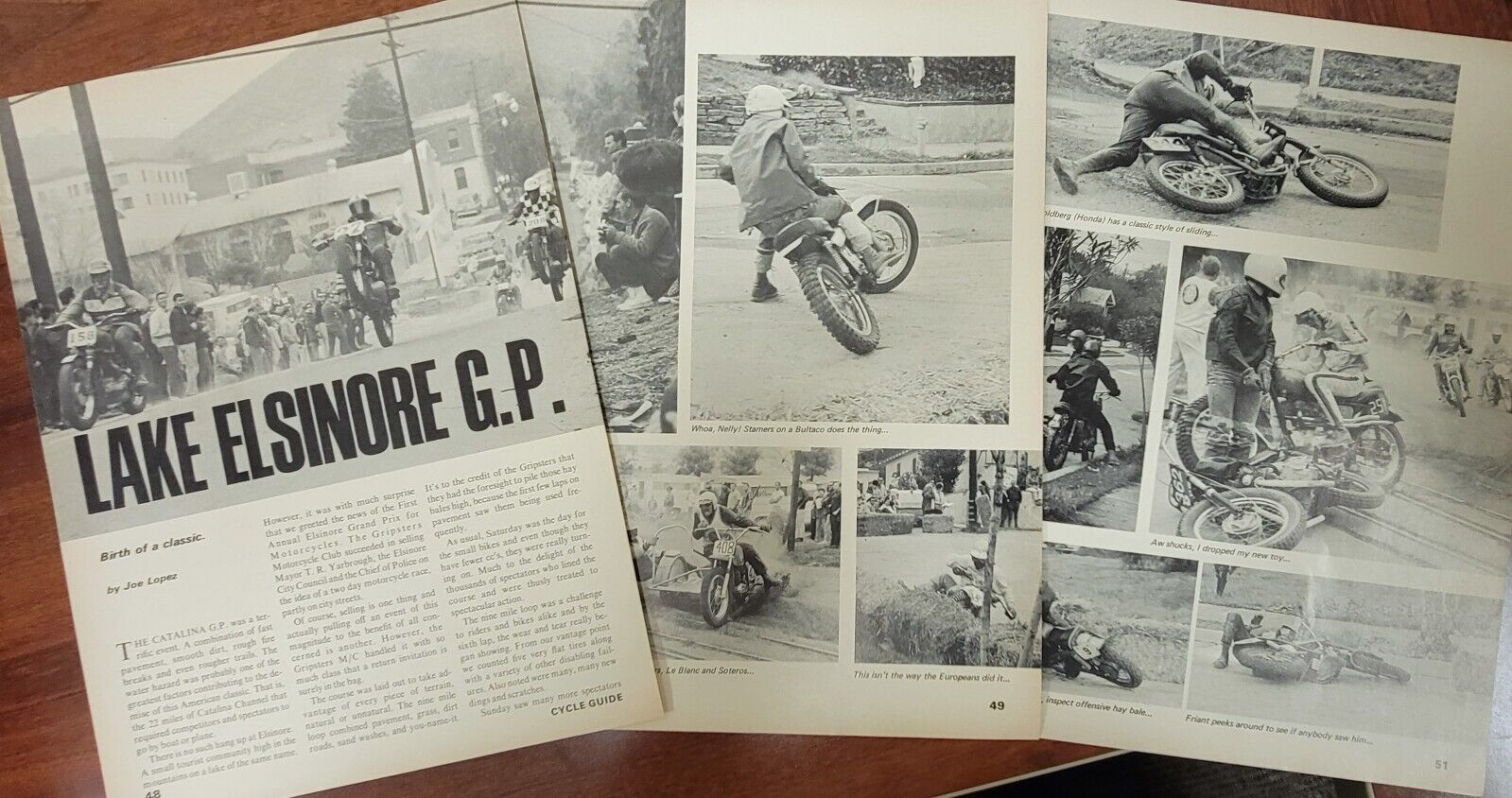 1968 Lake Elsinore Catalina Grand Prix Motorcycle 4p Race Article