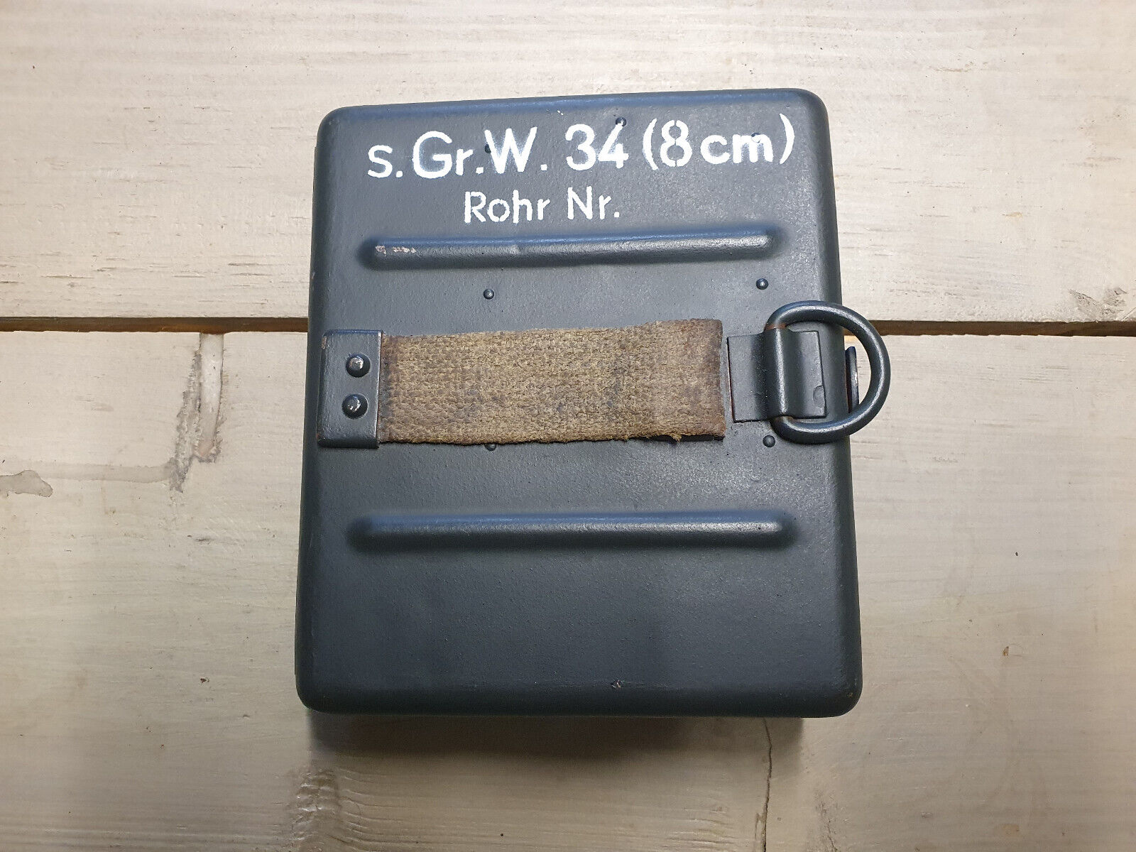 Original German WWII Mortar Gr. W. 34 Tool Case Box Granatwerfer WW2 Authentic