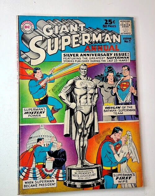 Giant Superman Annual #7 1963 DC Comics VG+