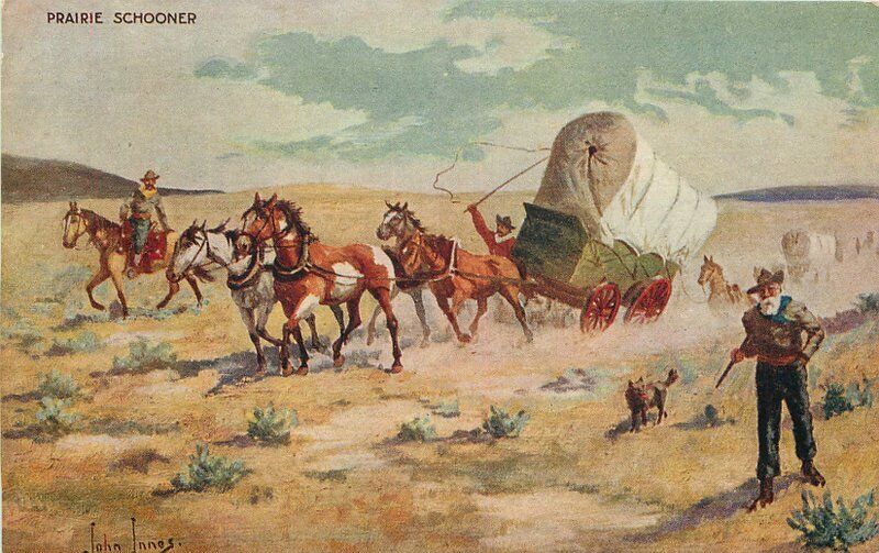 C-1910 Cowboy Western Artist Impression Macfarlane Troilene Postcard 22-2975