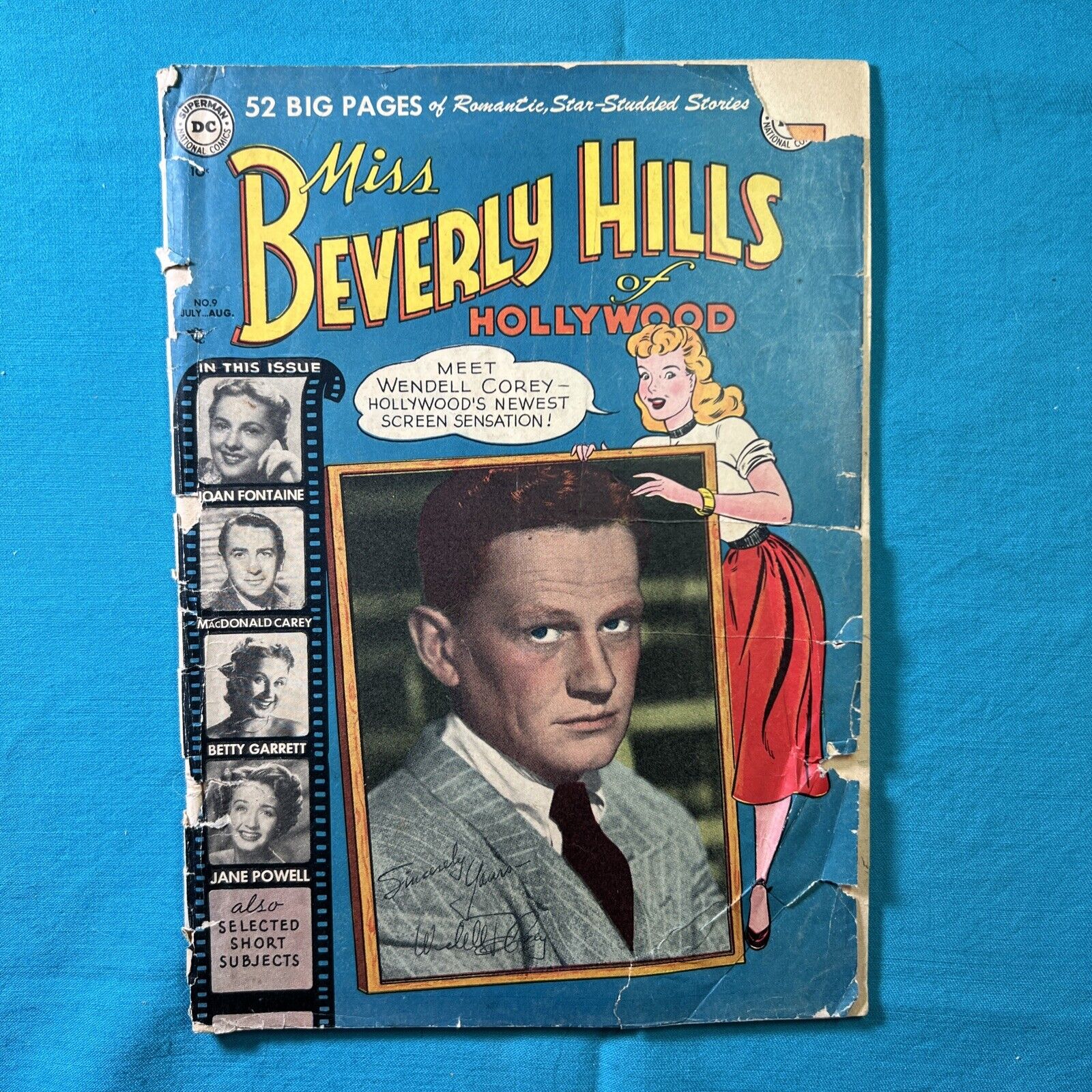 Miss Beverly Hills of Hollywood #9 (DC 1950) Multiple Celebrity Appearances PR.