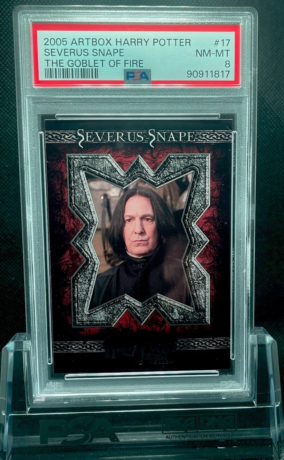 2005 Artbox Harry Potter Severus Snape Goblet Of Fire #17 PSA 8