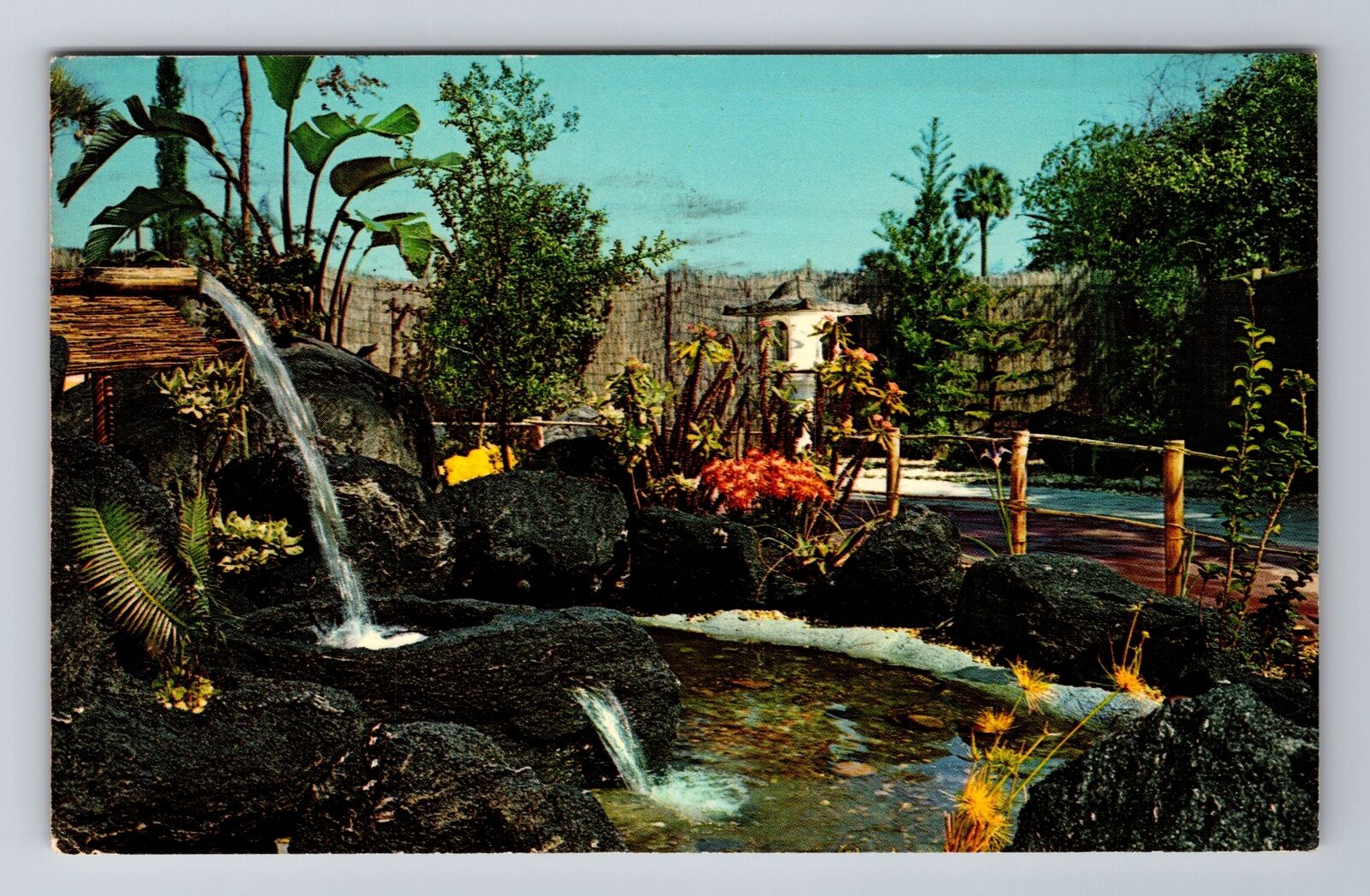 Cypress Gardens FL-Florida, Oriental Garden, Antique, Vintage c1964 Postcard