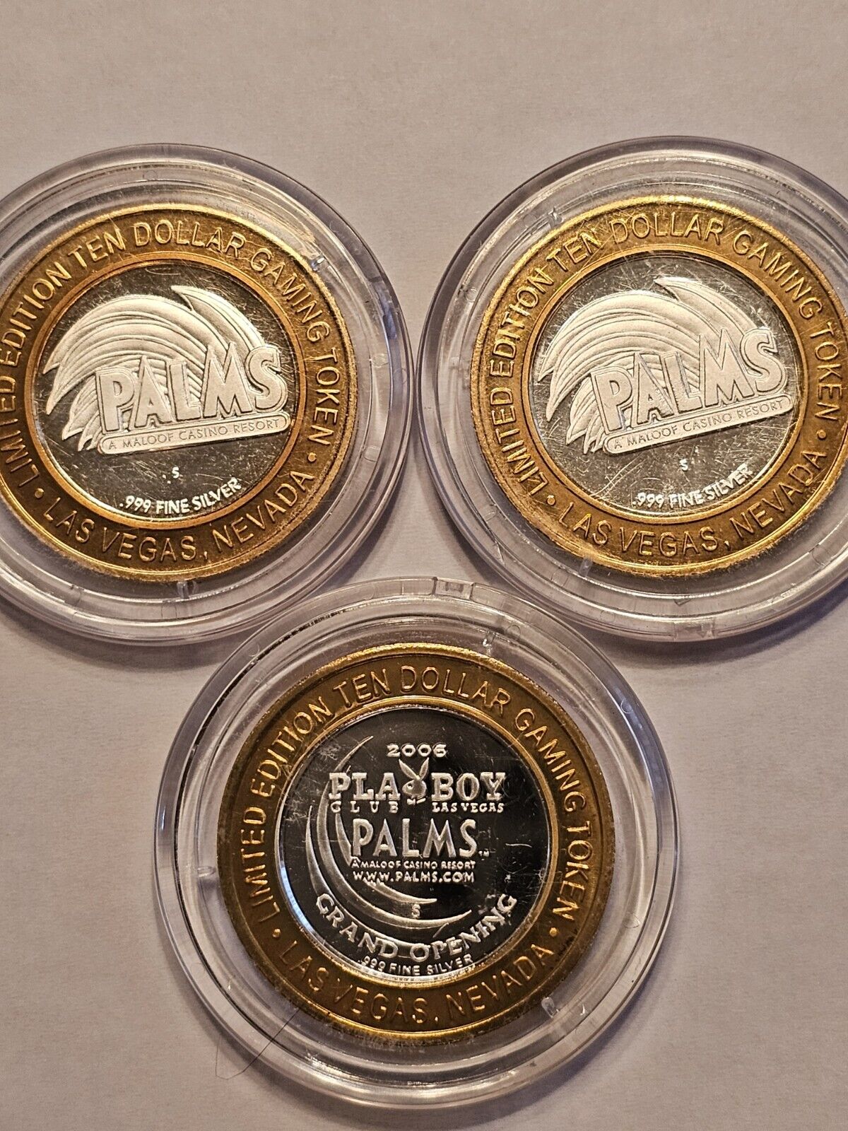 Las Vegas Palms Casino Limited Edition $10 Silver .999 Tokens New