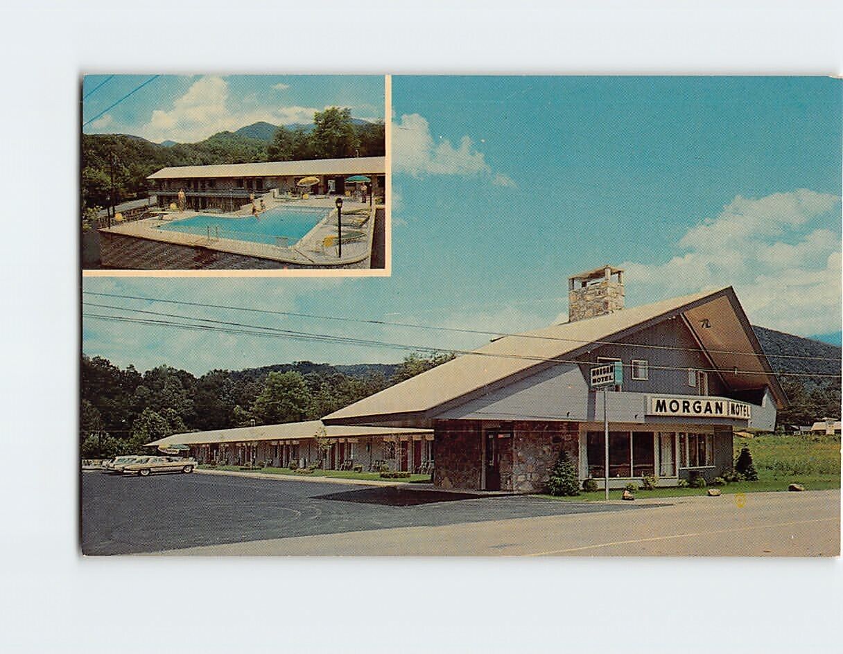 Postcard Morgan motel Gatlinburg Tennessee USA