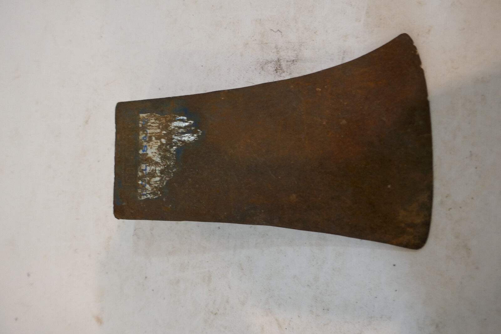 Vintage Axe Head Collins W Partial Sticker Stamped maker mark 1 lbs 12 oz