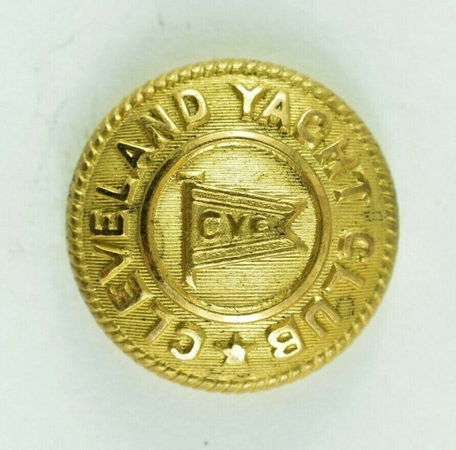 1870s-90s Cleveland Yacht Club Employee Uniform Button Original K3CTX