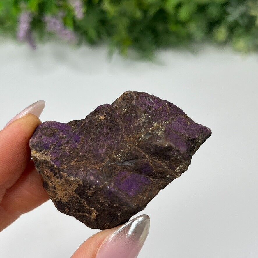 Purpurite Specimen Natural Metallic Purple Crystal Stone 70g - 5.4cm