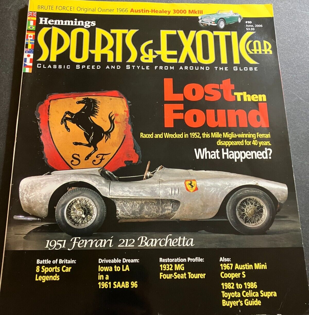Hemmings Sports & Exotic Car Magazine Vol 1 Issue 10 - Ferrari Celica Mini Saab