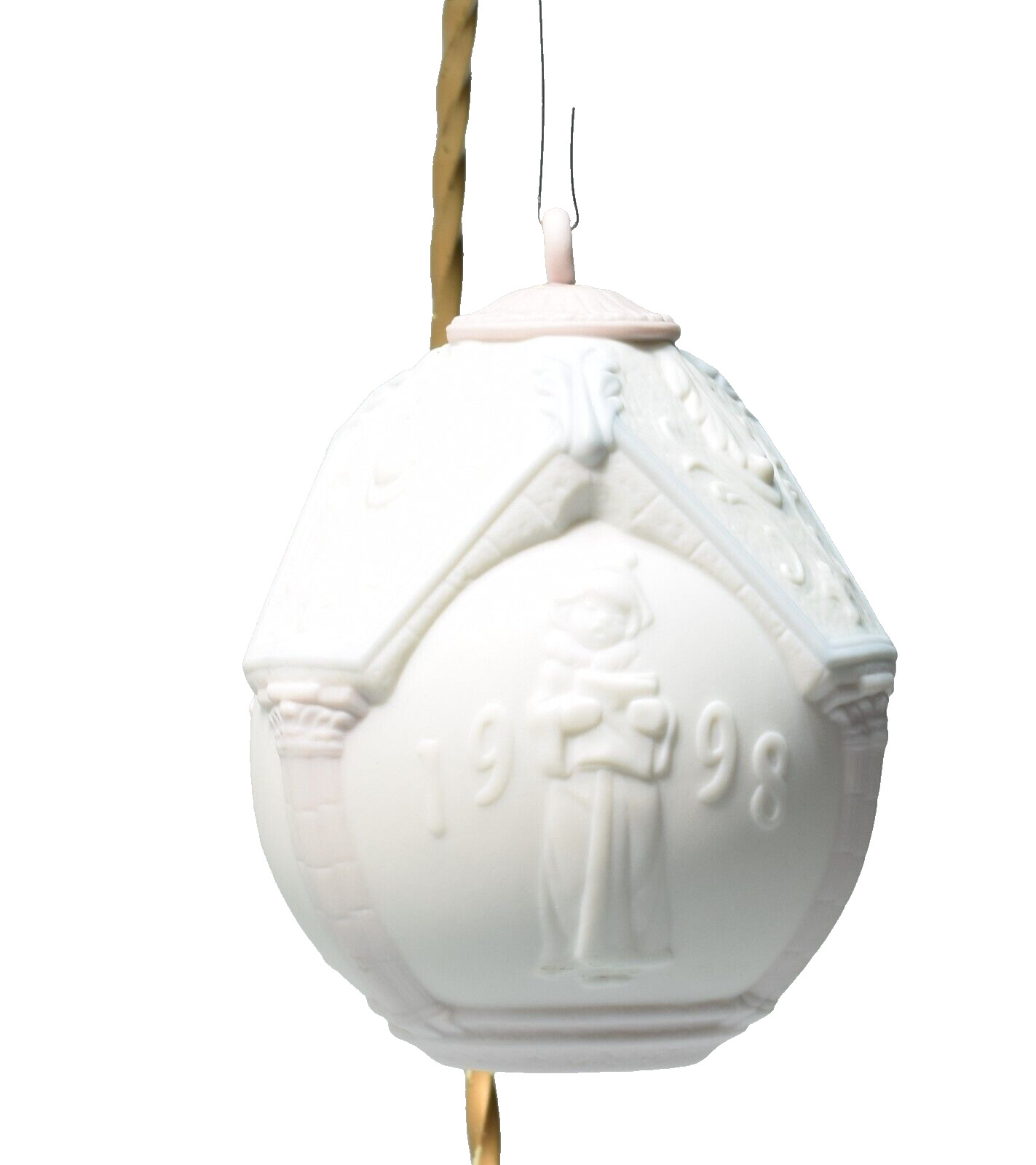 Vintage LLADRO 1998 Annual Christmas Porcelain Ball Ornament Collectible