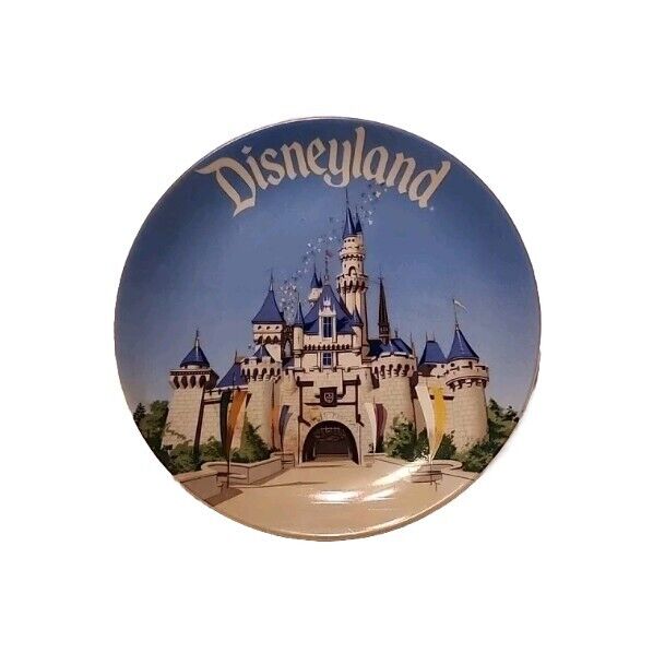 Vintage Disneyland Sleeping Beauty Castle Small Plate Souvenir  Disney 4\'\' Japan