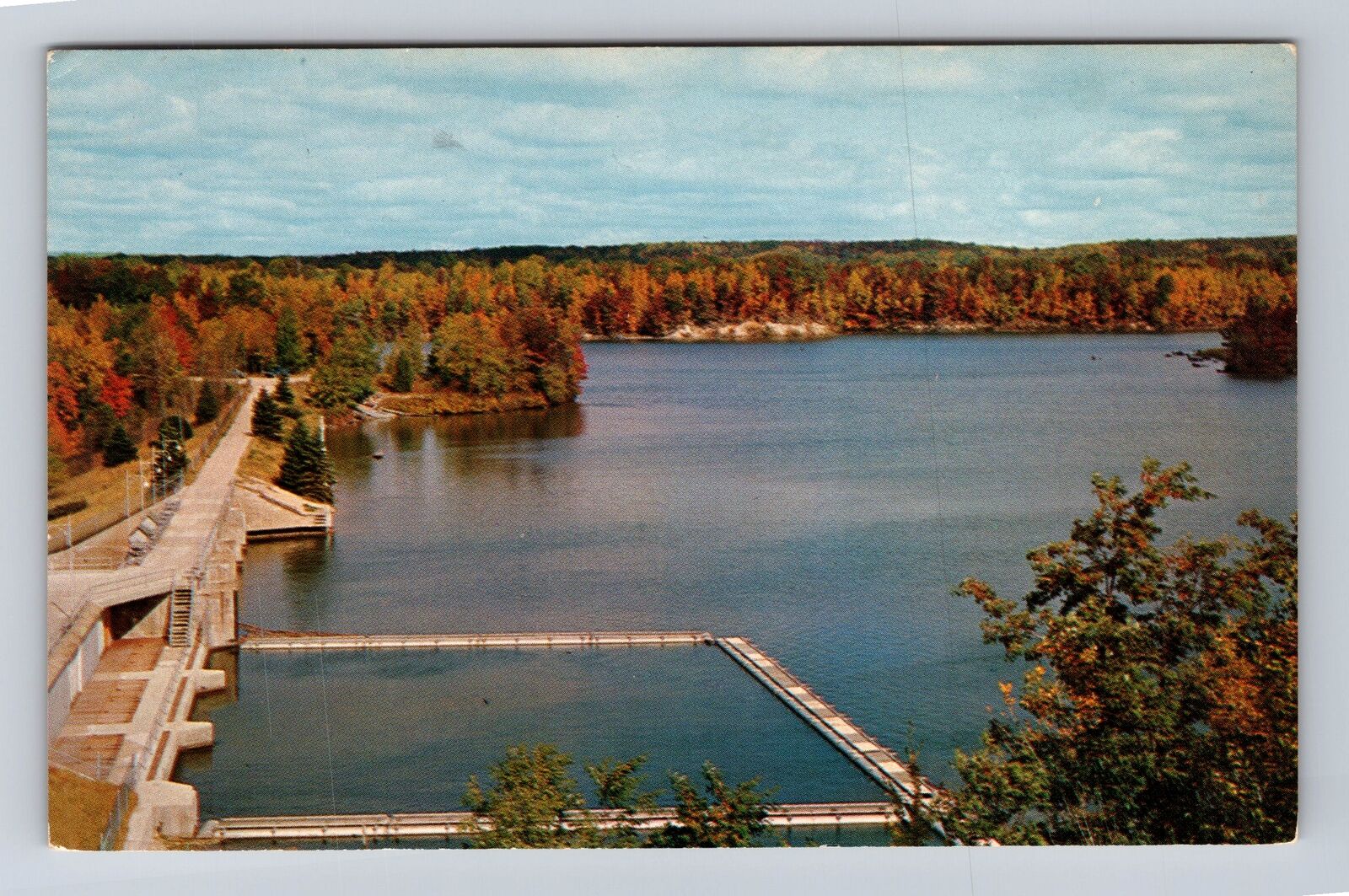 Manistee MI-Michigan, Tippy Dam, Antique, Vintage Souvenir Postcard