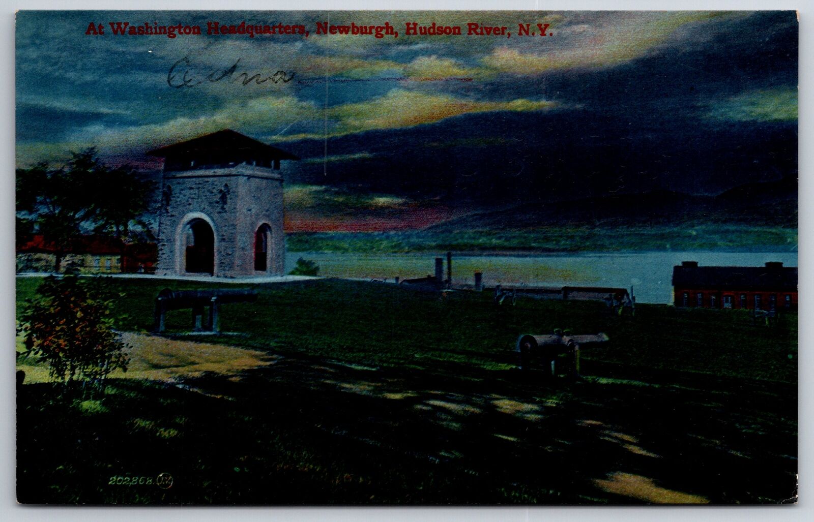 Hudson River New York~Washington\'s HQ @ Newburgh~Vintage Postcard
