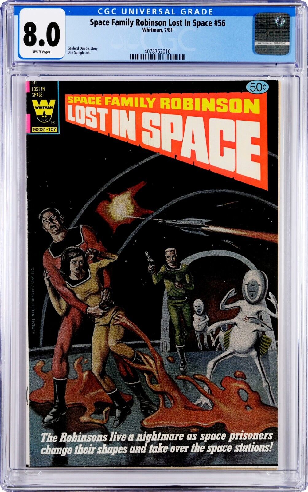 Space Family Robinson Lost in Space #56 CGC 8.0 (Jul 1981, Whitman) Dan Spiegle