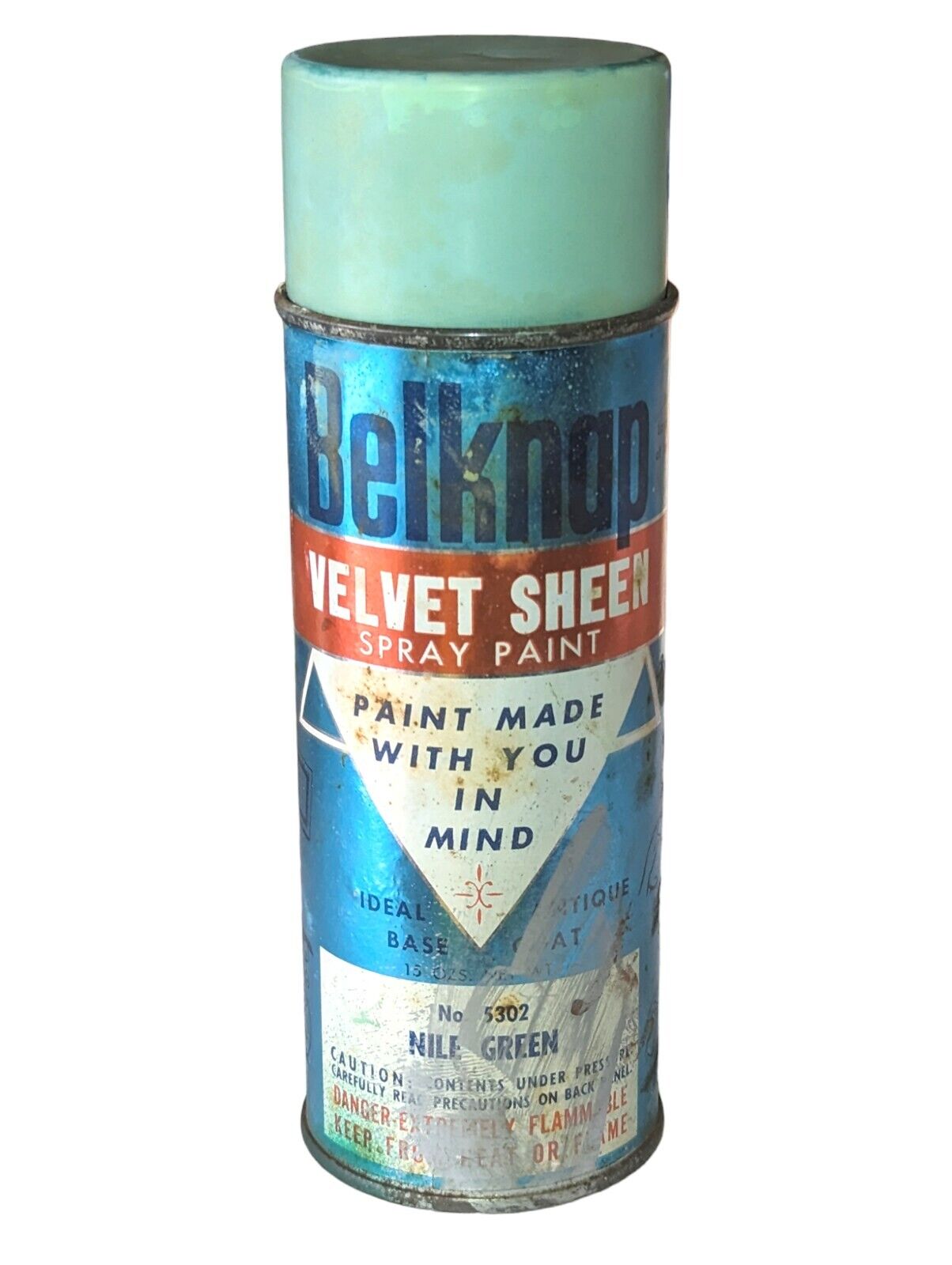 Rare (Nile Green) Belknap Velvet Sheen Spray Paint Collectable Can.