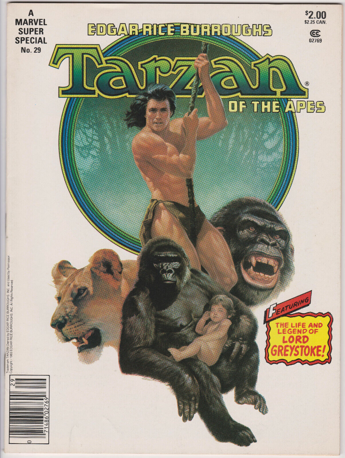 Marvel Super Special #29, (1977-1986) Marvel Comics,High Grade,Tarzan