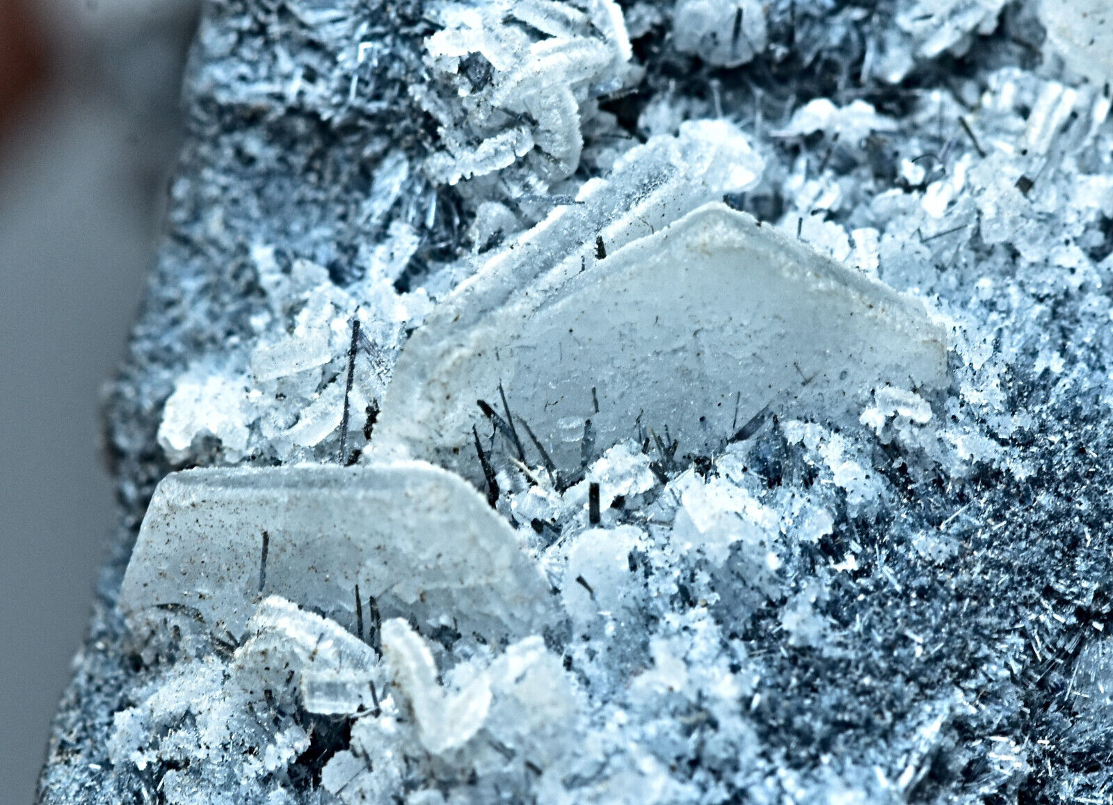 Vorobyevite Beryl Rosterite Crystal Cluster W/ Tourmaline Crystals & Quartz 67Gm
