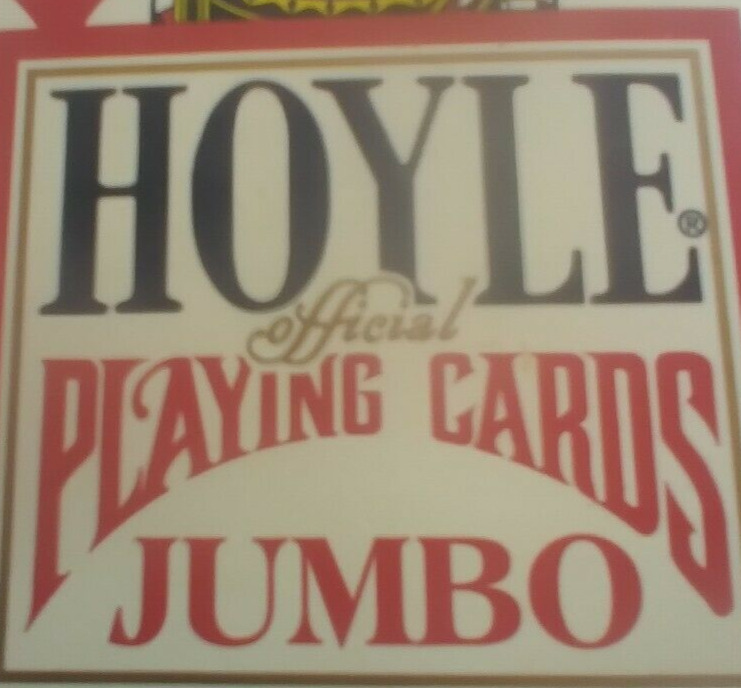 Deck of Hoyle Poker Jumbo Official Playing Cards RED Back USED