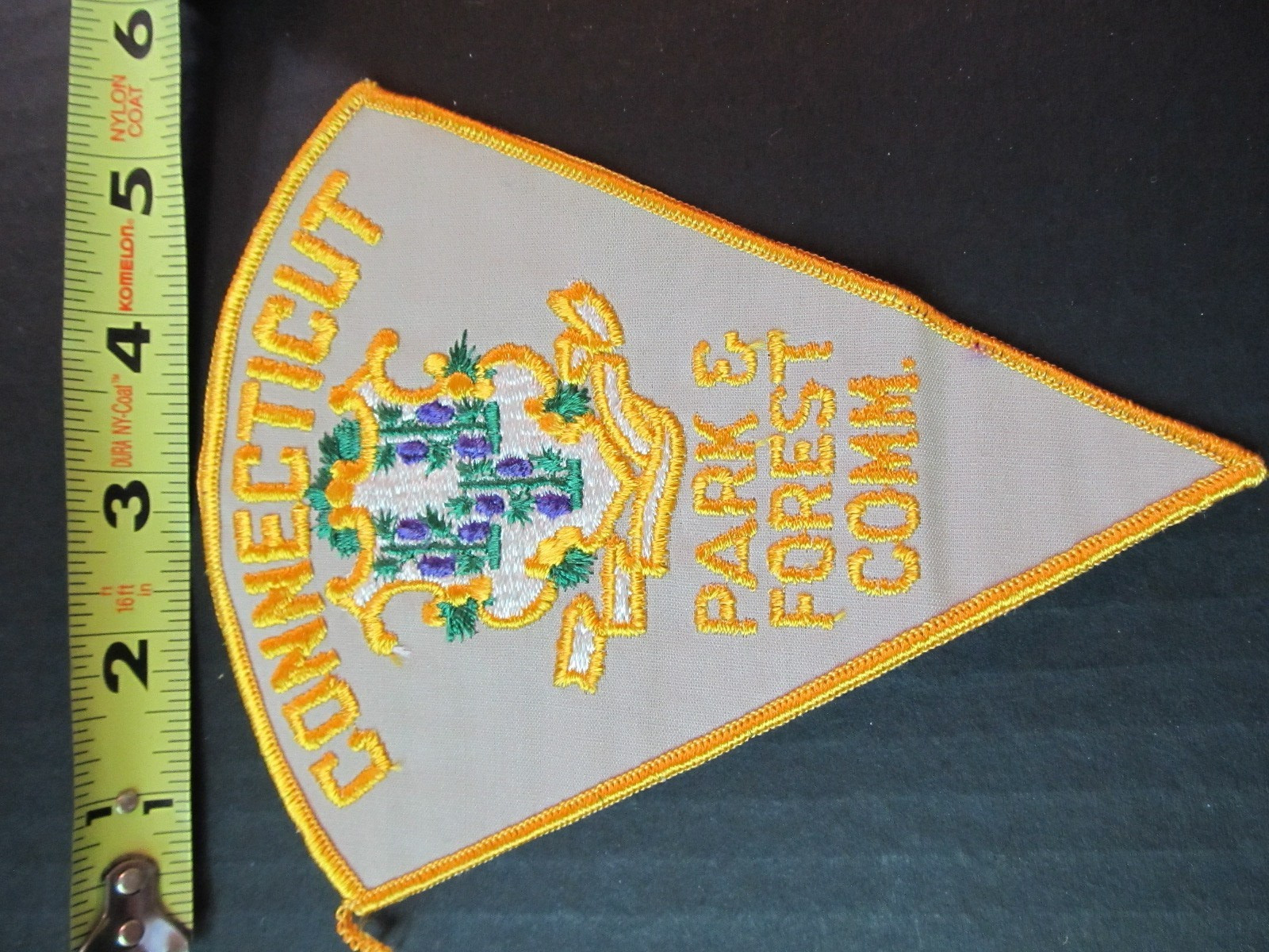 Vintage Conn. Park & Forrest Commission Shoulder Patch Obsolete police