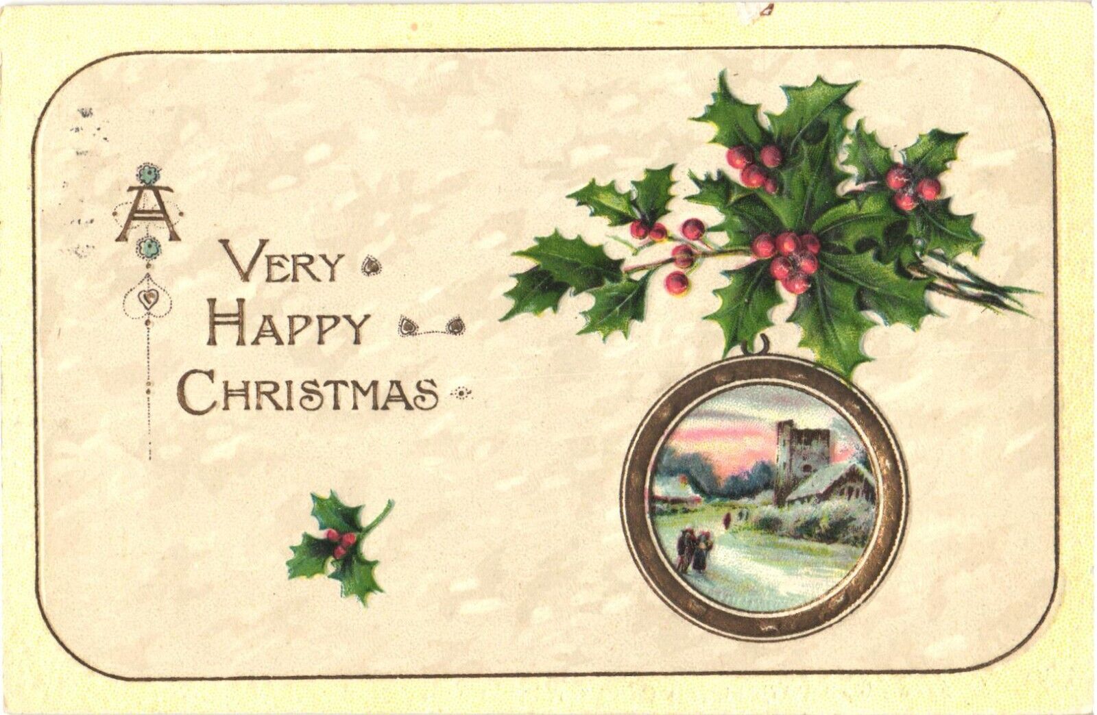 A Very Happy Christmas, Winterberry, Walking In Winter Postcard