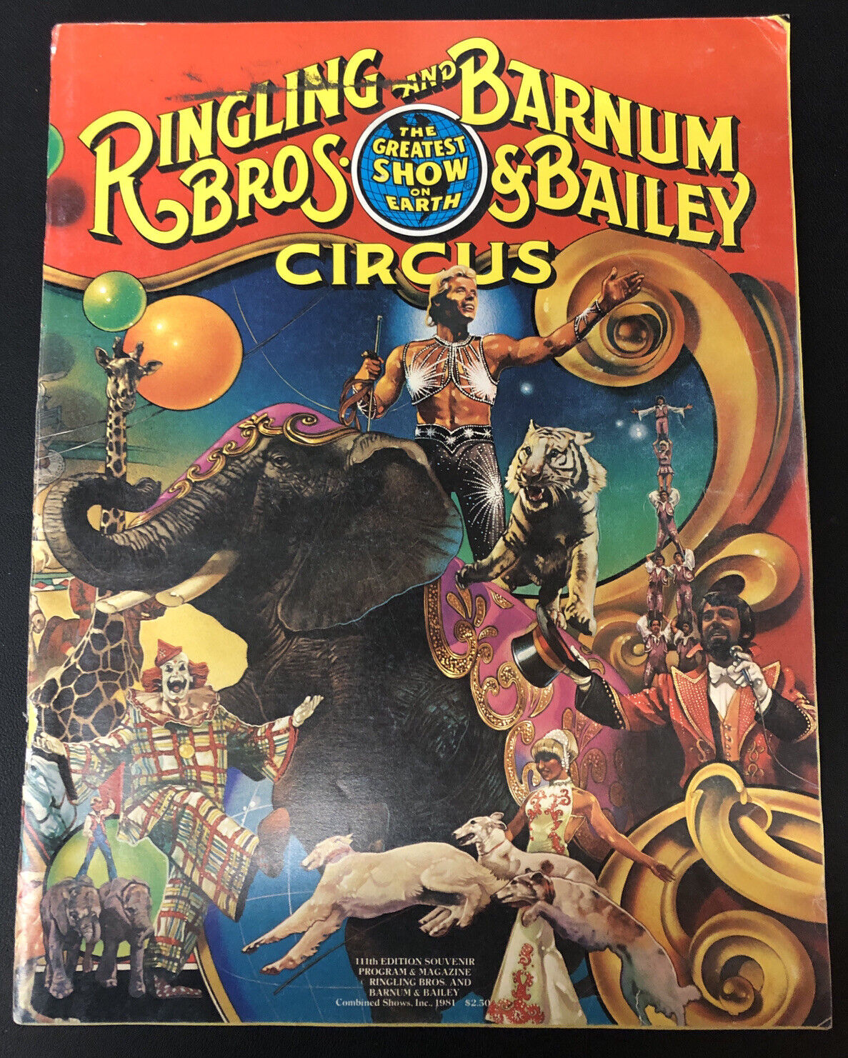 1981 Ringling Bros. And Barnum Bailey Circus Souvenir Program Creepy Clowns