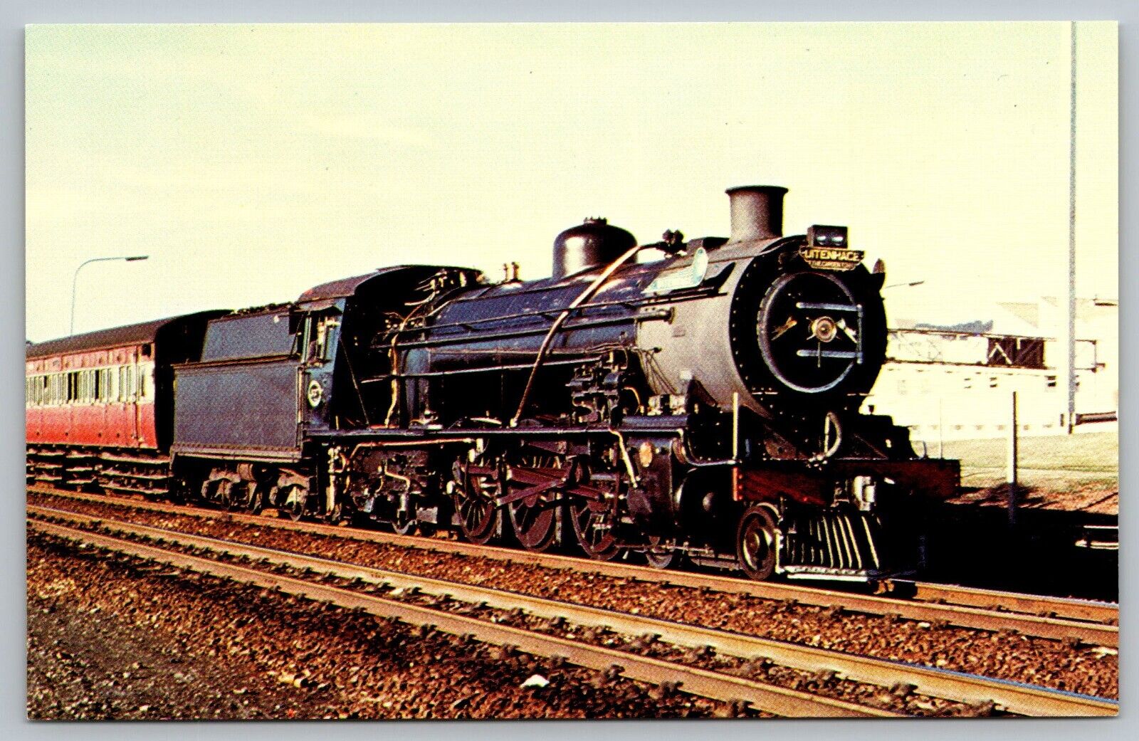 South Africa Number 837 Utenhage  North British Locomotive VTG Postcard c1970 E6