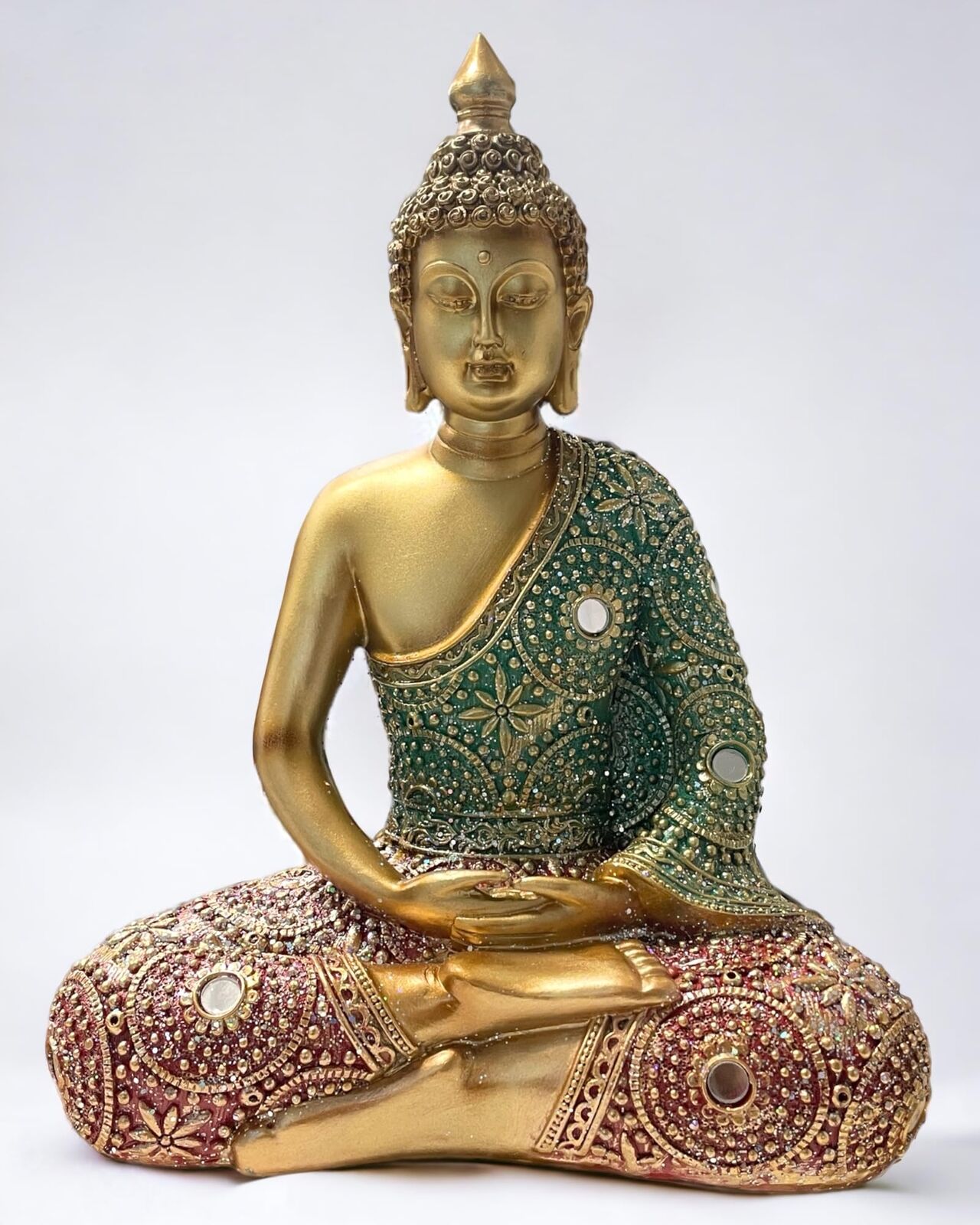 SINT Buddha Statues for Home Decor Zen Sitting Meditating Sculpture Buddha De...