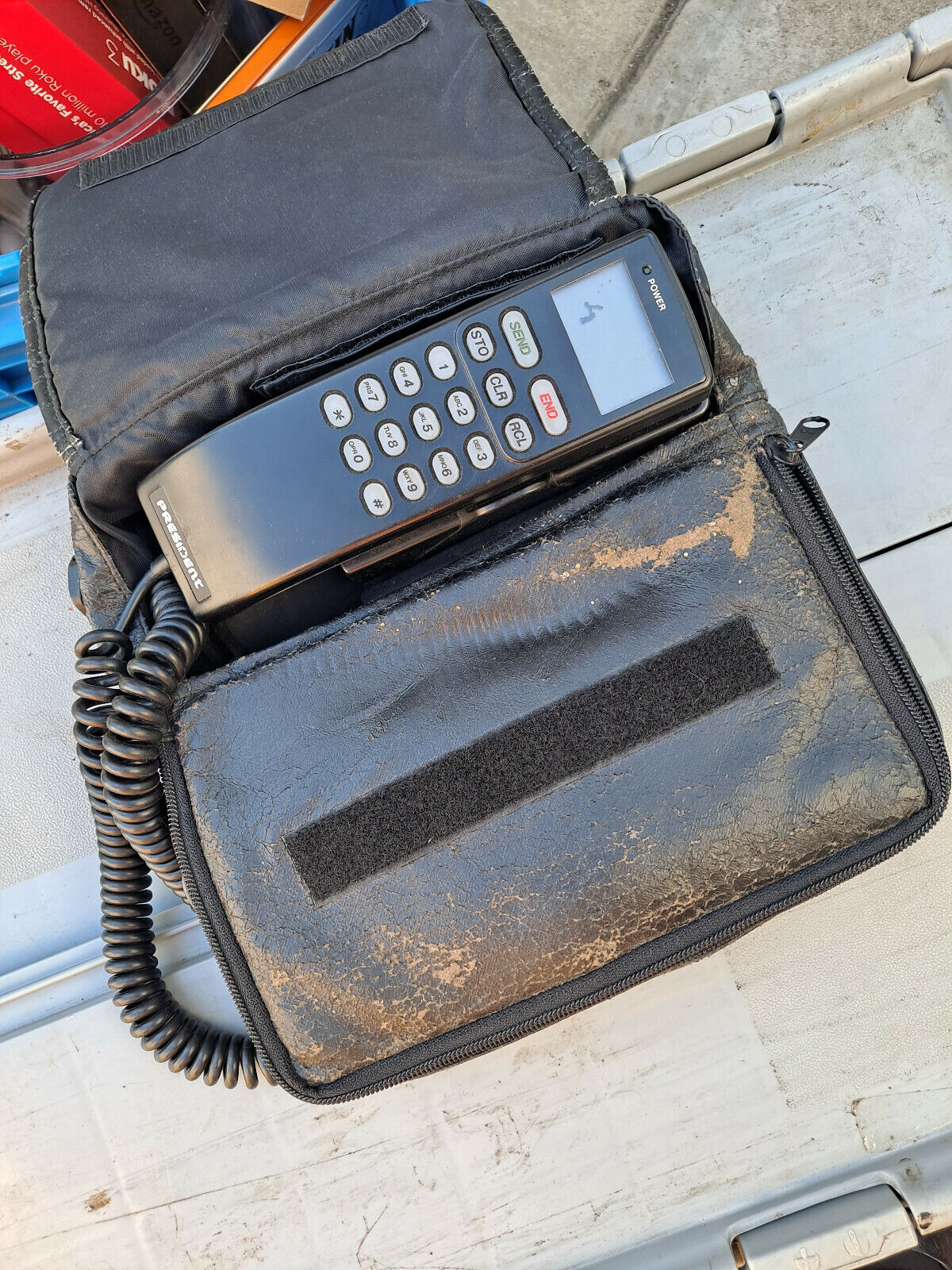 UNIDEN President brick vintage mobile cell phone car bag celluar telephone 
