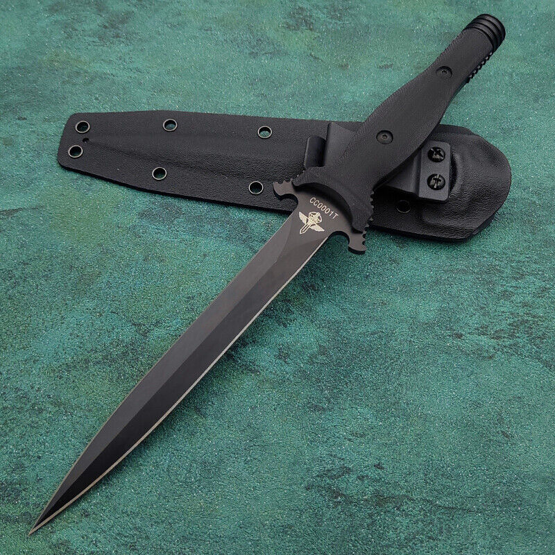 13'' New Double Edge N690 Blade G10 Handle Tactics Survival Hunting Knife VTH72