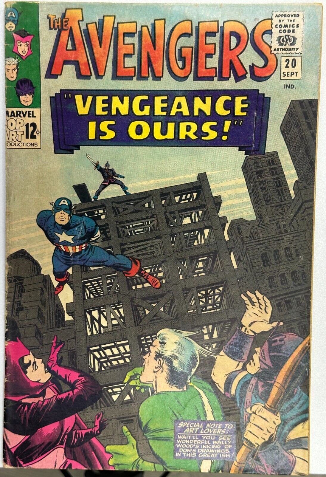 Avengers #20, KEY Swordsman joins Avengers, VG, Marvel Comics 1965