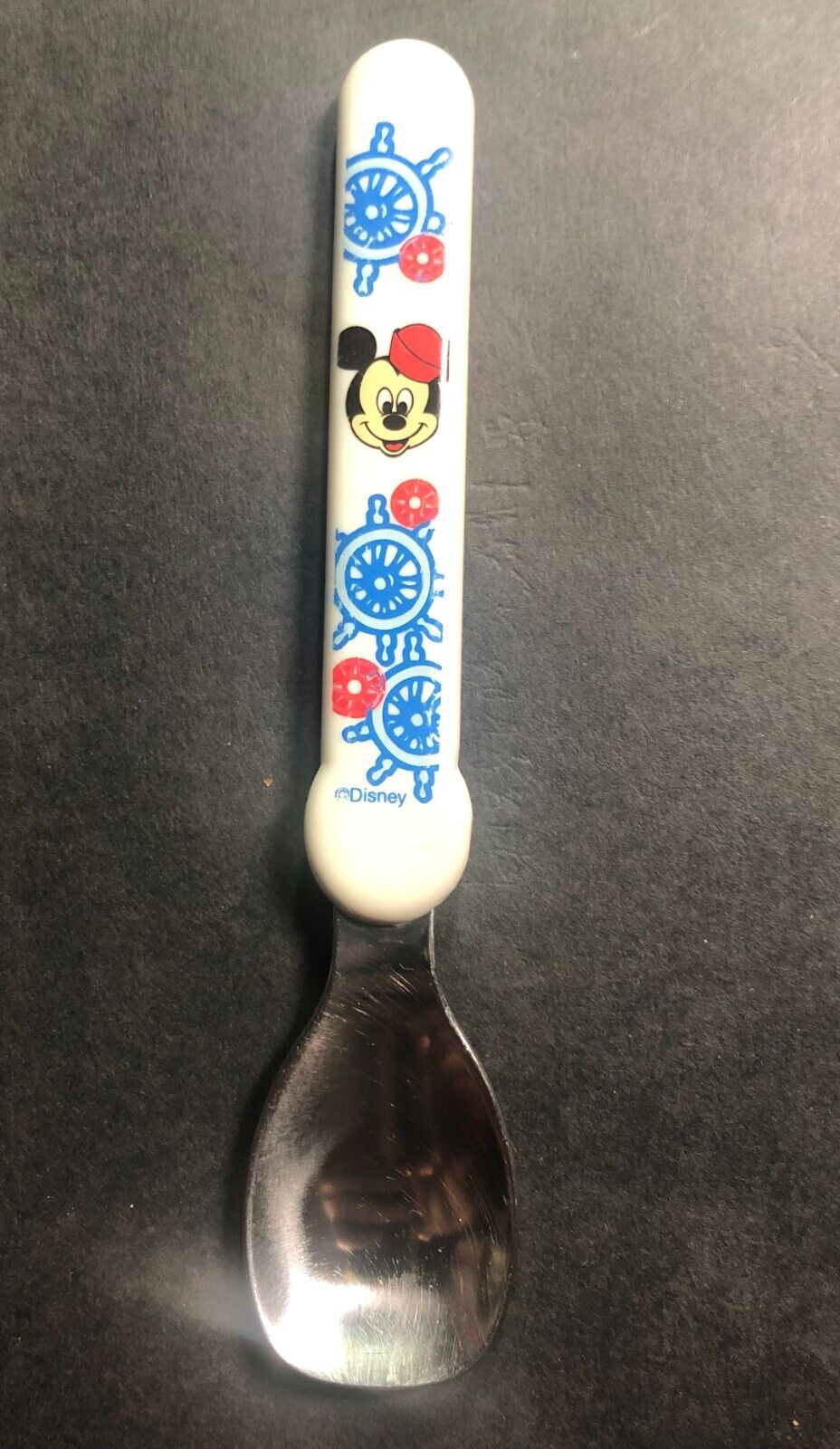 Vintage Evenflo Disney Stainless Steel Spoon / Mickey Mouse / 5 1/4\