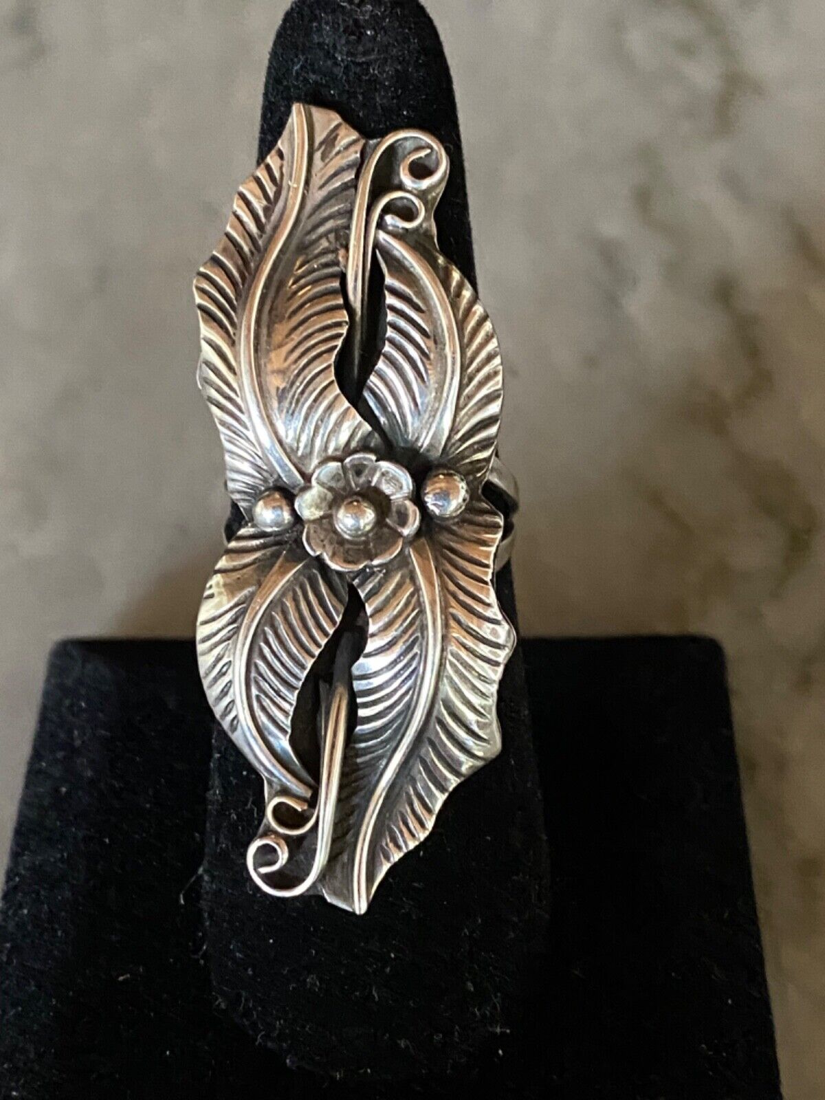 Vintage Navajo Native American Sterling Silver Ring-Great