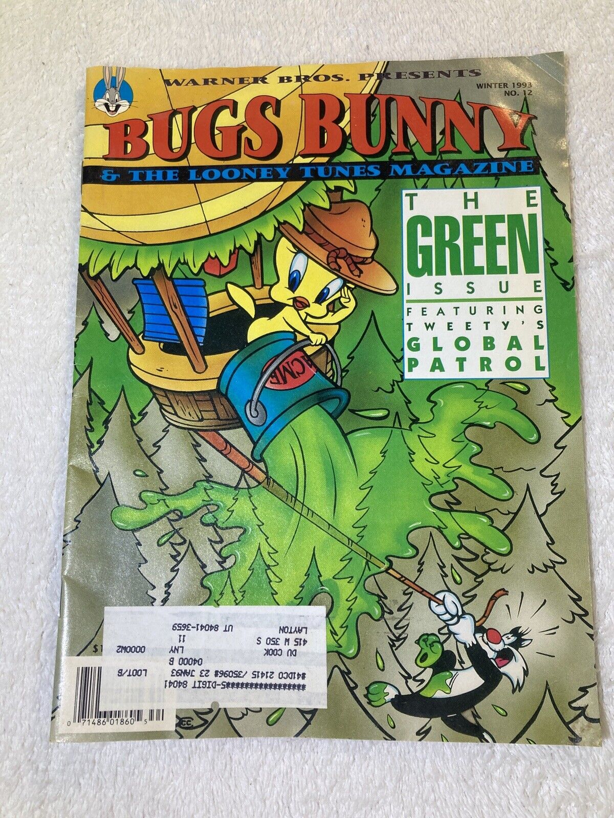 Vintage Warner Bros. Bugs Bunny & The Looney Tunes Magazine Winter 1993 #12 issu