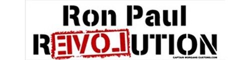 Ron Paul Libertarian Revolution Political Election Bumper Sticker Decal 708