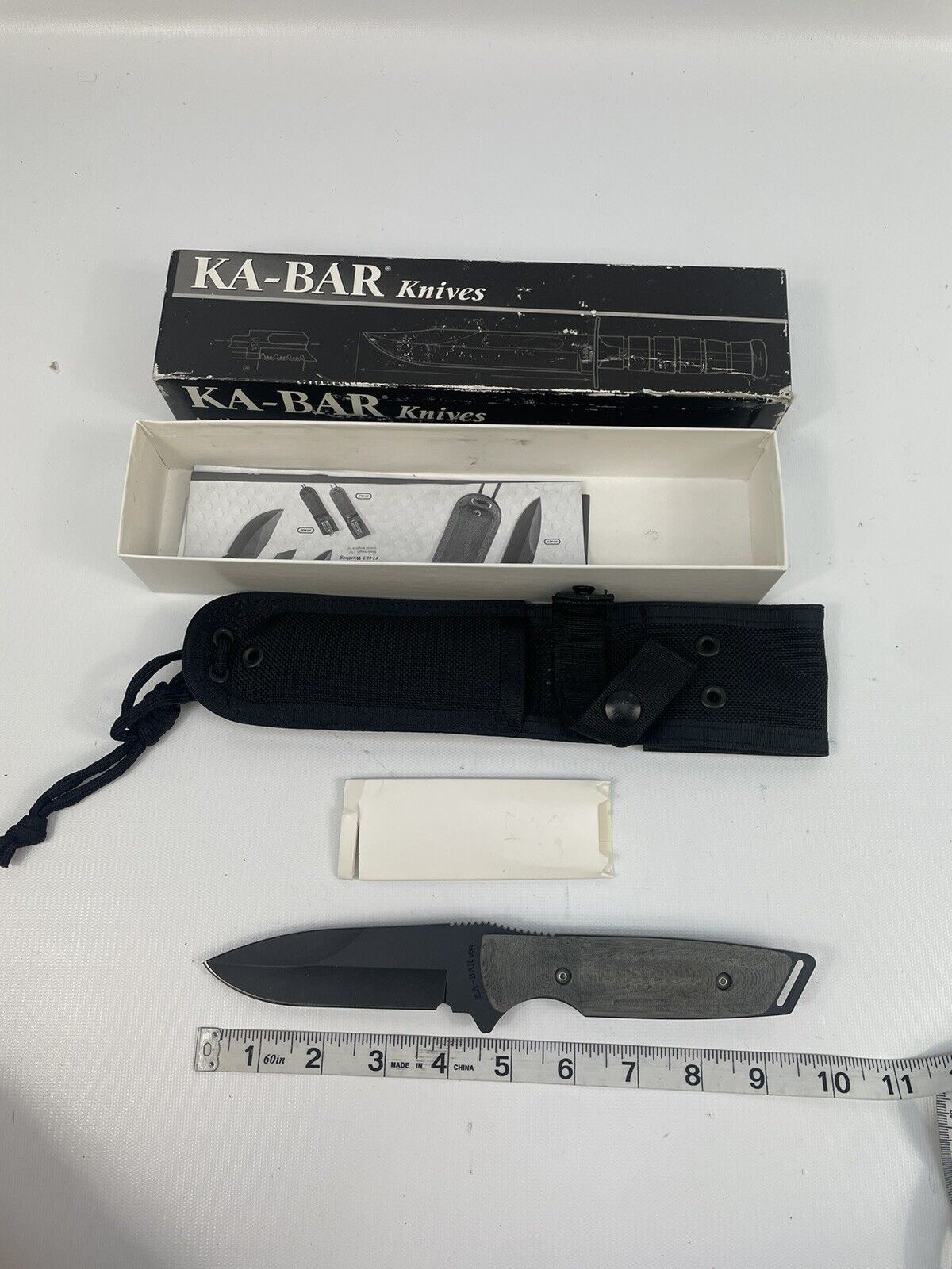 NEW KA-BAR  Impact Series - 1461 Large Spear Eagle Fixed Blade Knife With Sheath