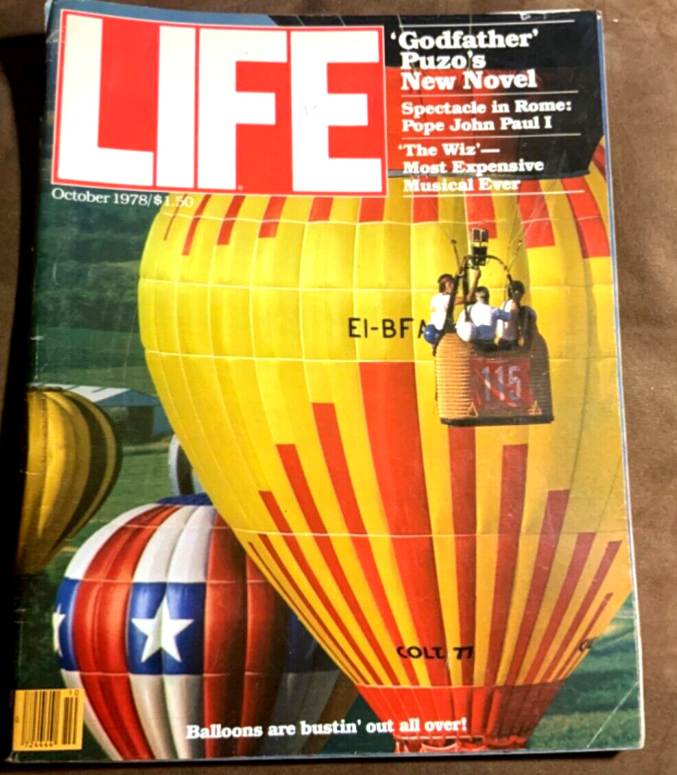 Life Magazine Vol. 1 No. 1 October 1978, Balloons, The Wiz, Pope John Paul I 