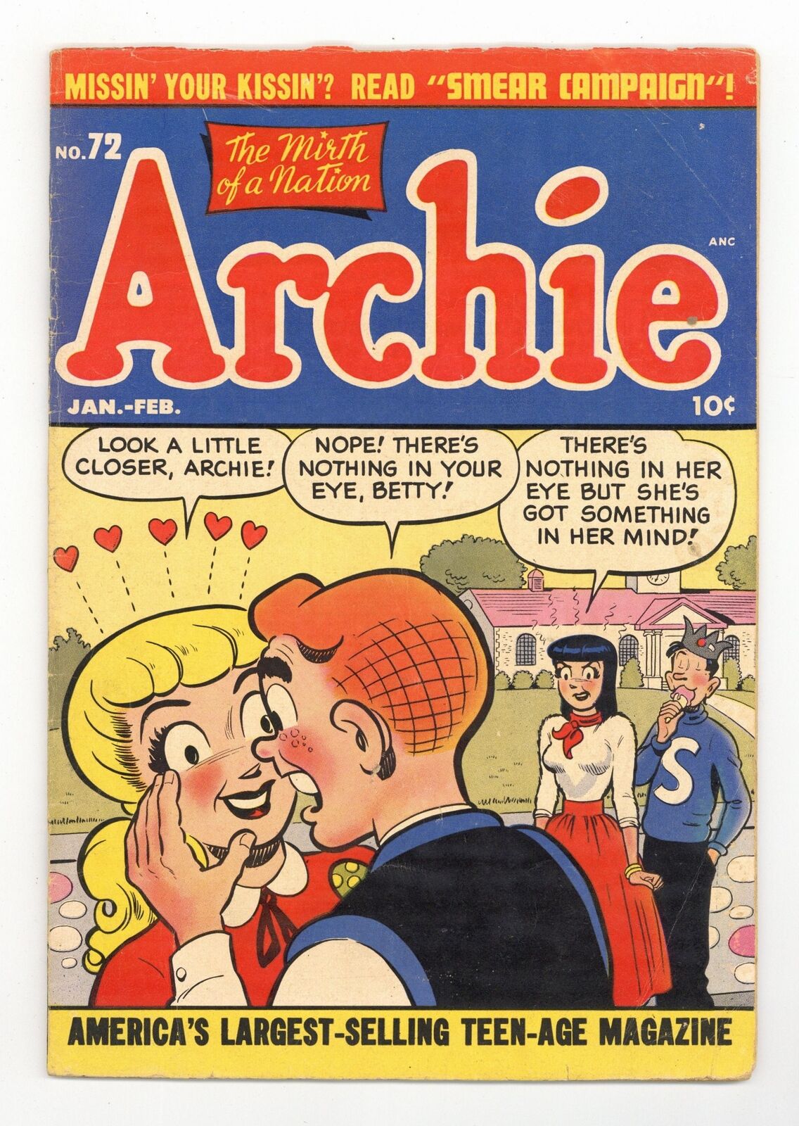 Archie #72 VG- 3.5 1955