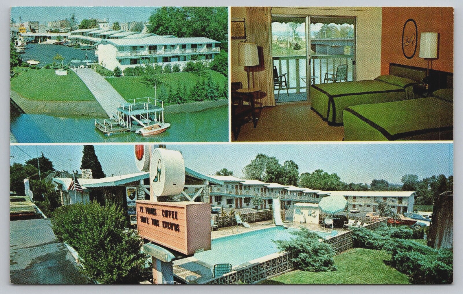 Cinderella Motel Red Bluff CA Best Western Sacramento River c1950s Postcard D4