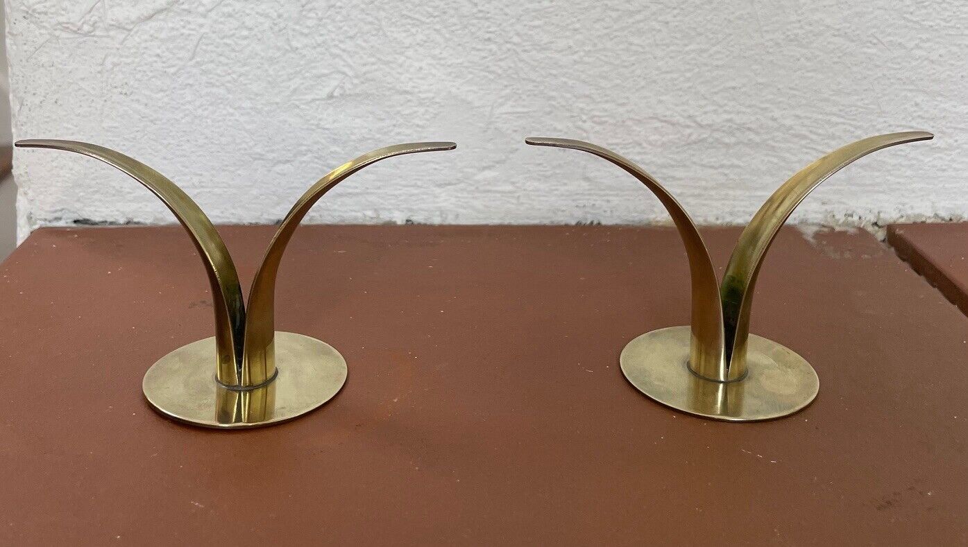 Mini 'Lily' Candle Holders Sweden Modernist Mid-Century MCM 