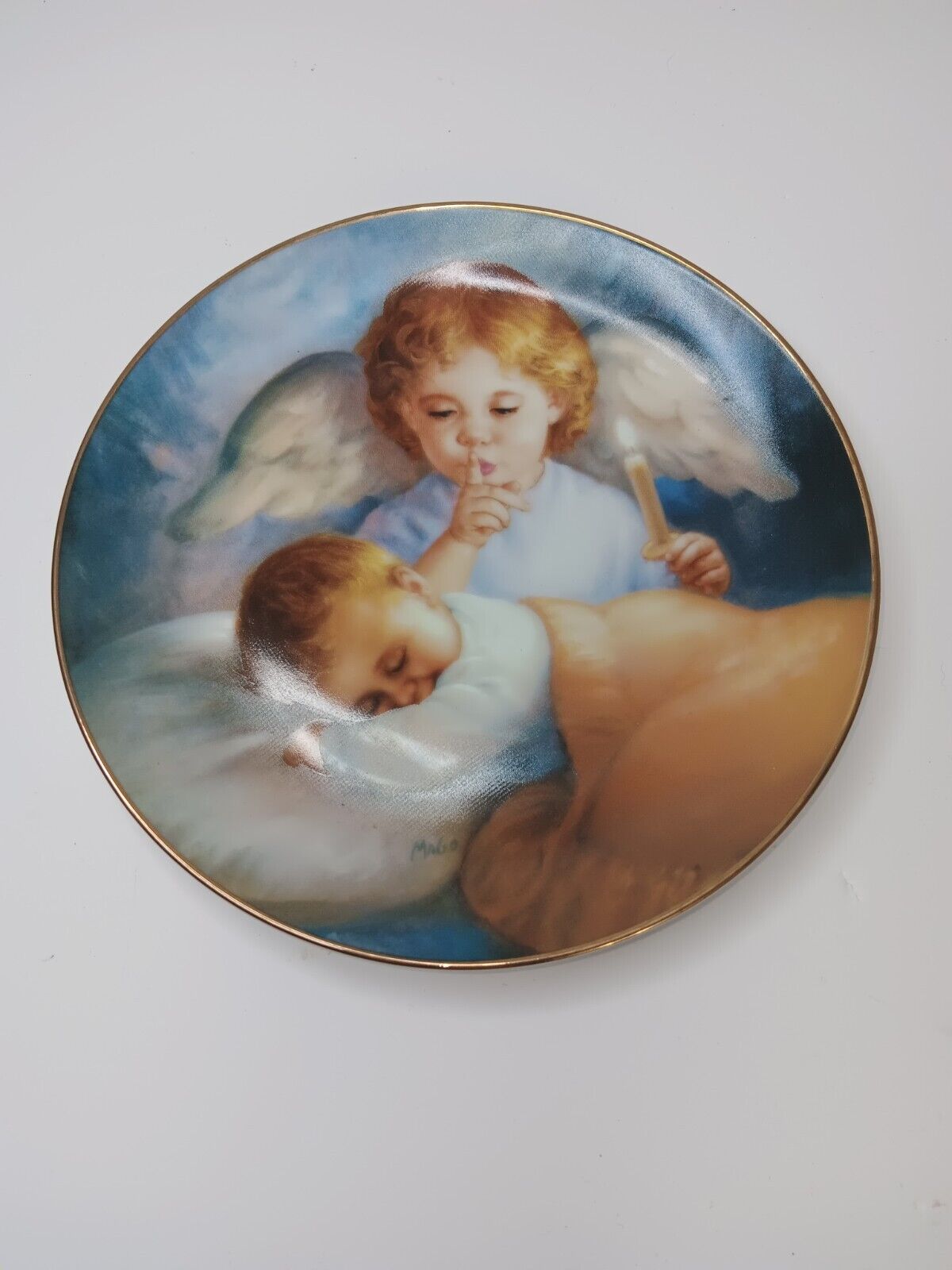 Hush A Bye By MaGo Heavenly Angels Collector Plate